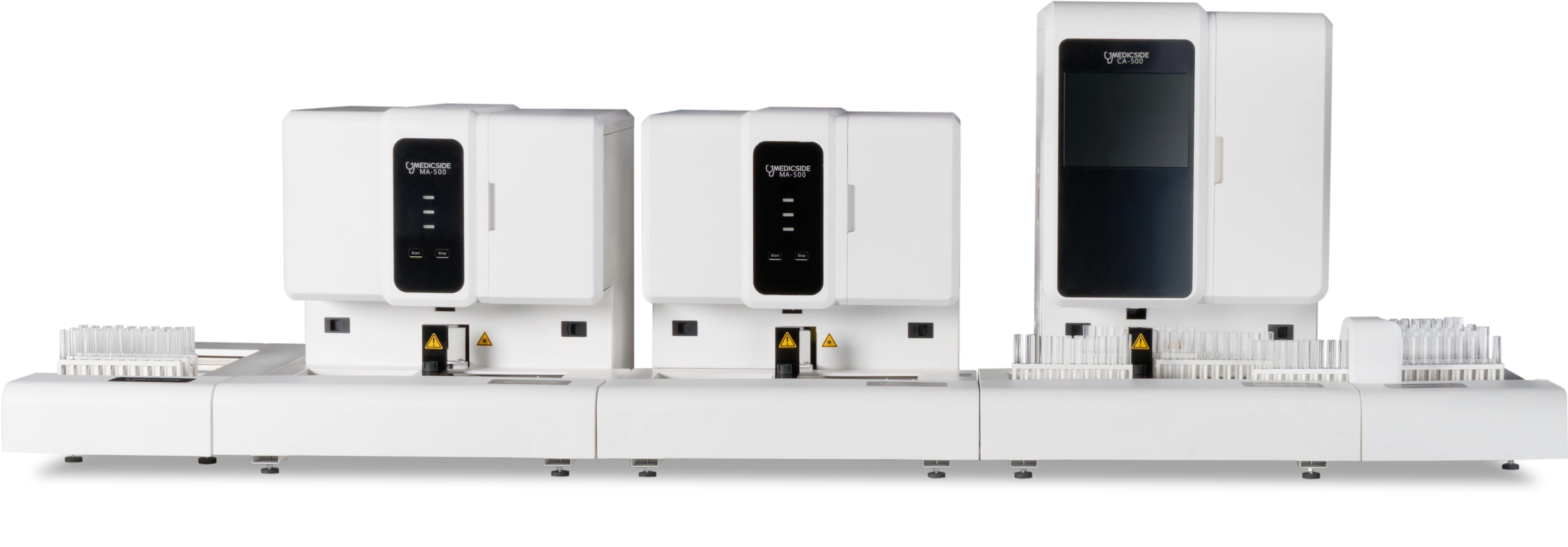 Конфигурация 1+2 с модулями подачи и приёмки,