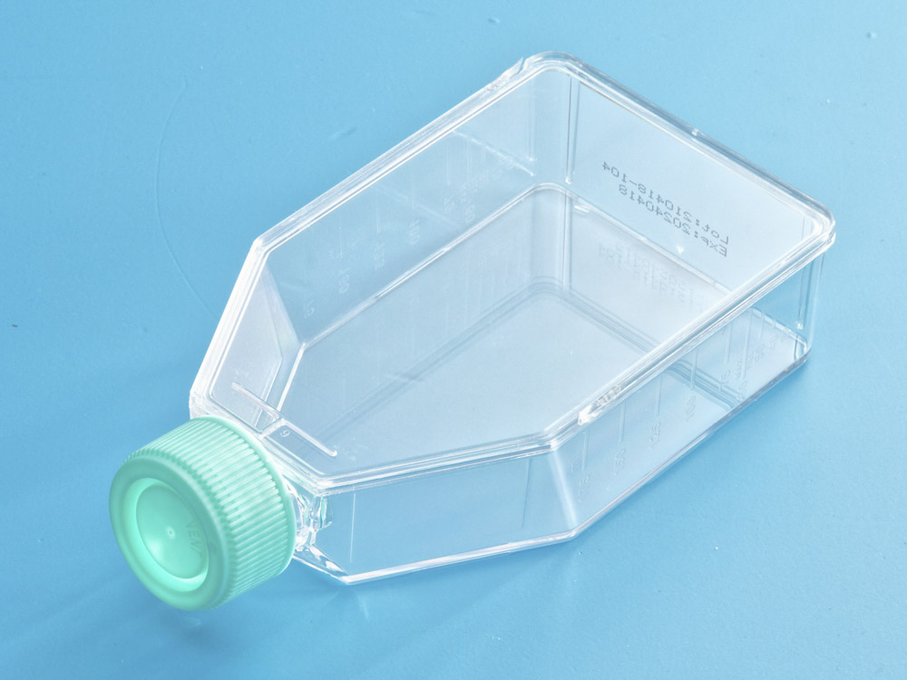 Флакон культуральный 250 мл, 75,0 см², крышка с вентиляцией/без вентиляции