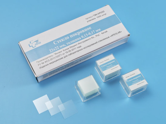 Стекло покровное 22*22 мм