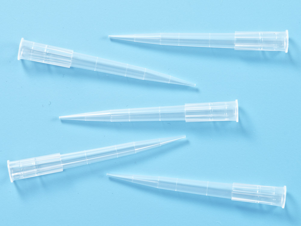 Наконечники для дозаторов без фильтра, объем 10-300 мкл., 1000 штук в упаковке
