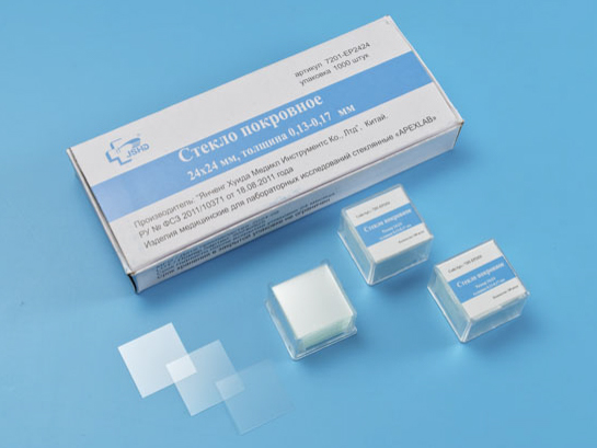 Стекло покровное 24*24 мм