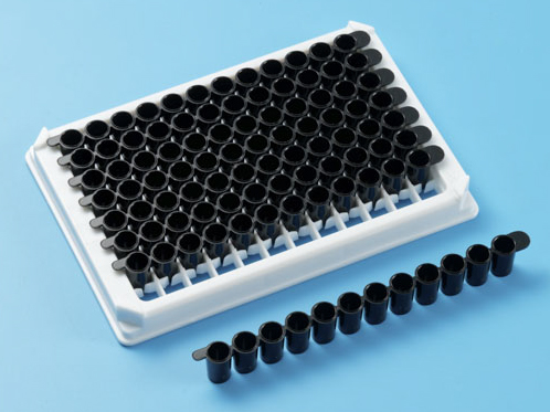 Планшет для ИФА, 8 стрипов по 12 лунок, без крышки, П-образное дно, LTP021296