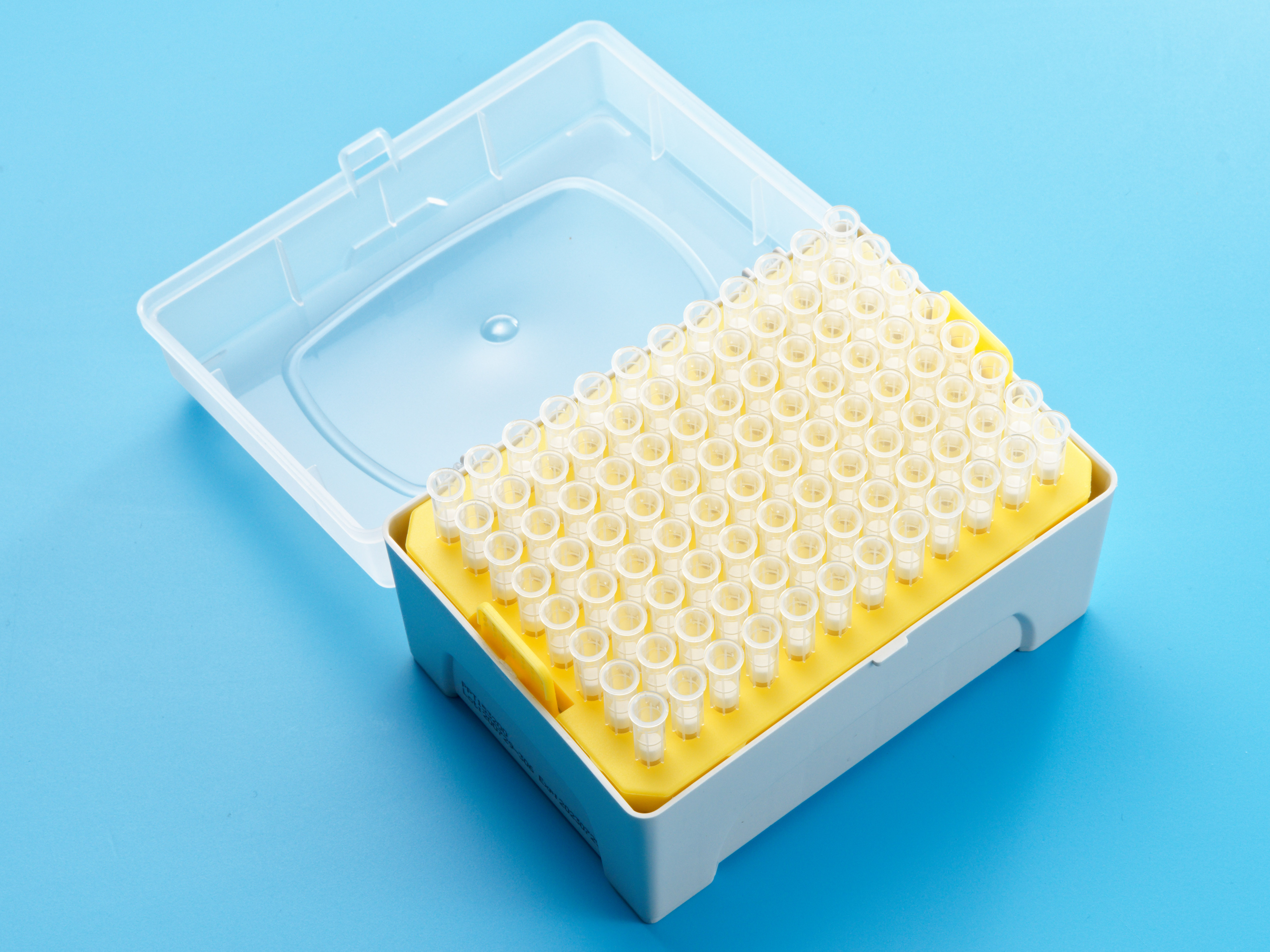 Наконечники для дозаторов с фильтром объём 10-200 мкл., 96 штук в штативе