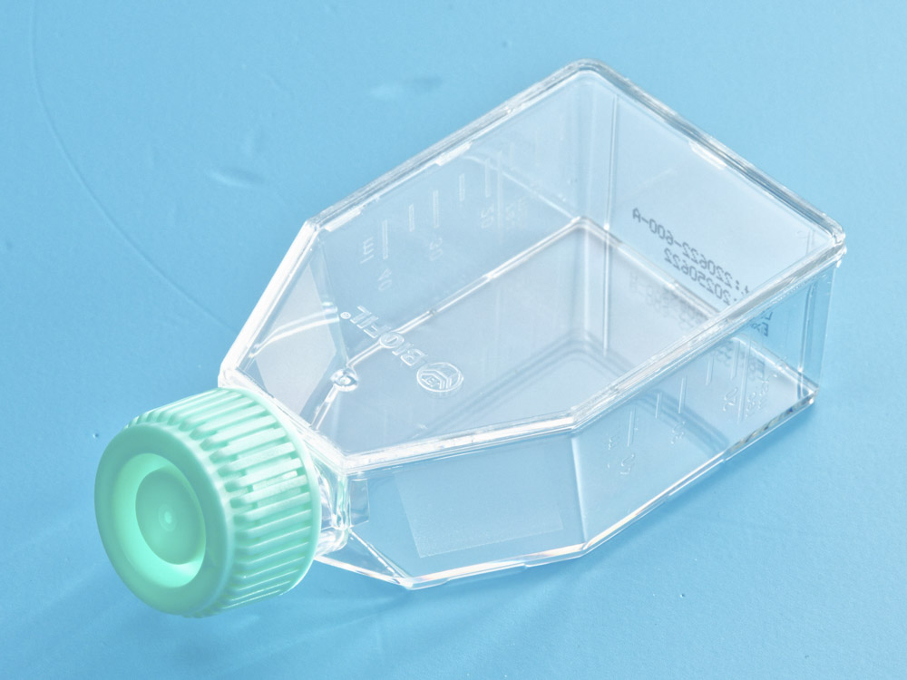 Флакон культуральный 50 мл, 25,0 см², крышка с вентиляцией/без вентиляции