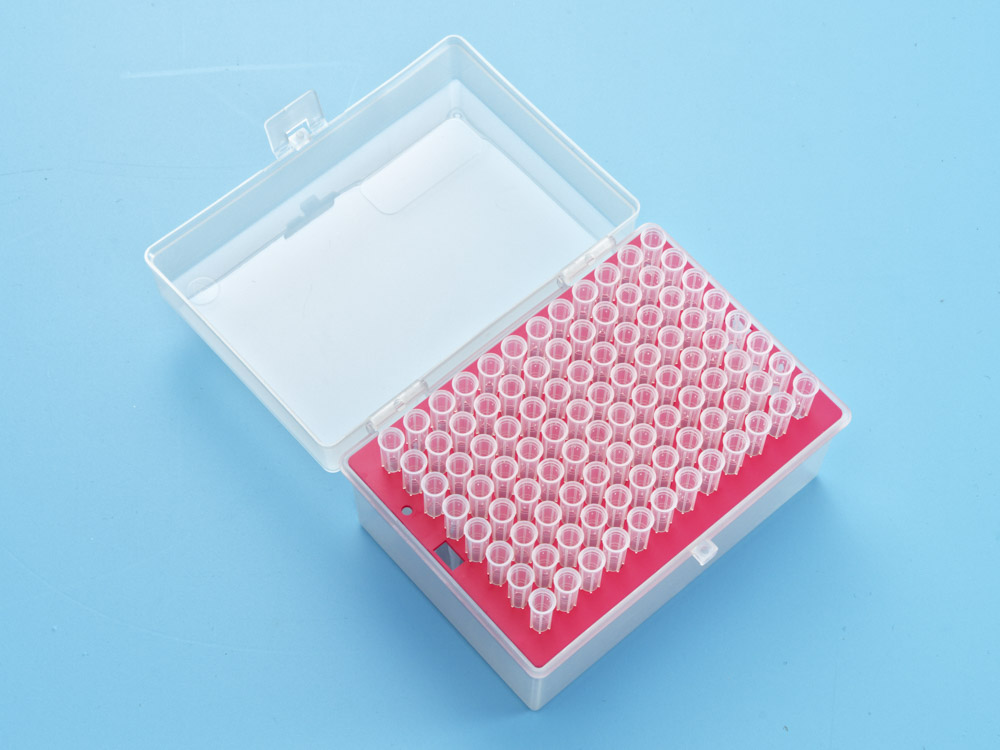 Наконечник для дозаторов без фильтра, объём 0,5-250 мкл, 96 штук в штативе