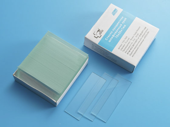 Стекло предметное 76*26*1 мм, шлифованные края, без поля для записи